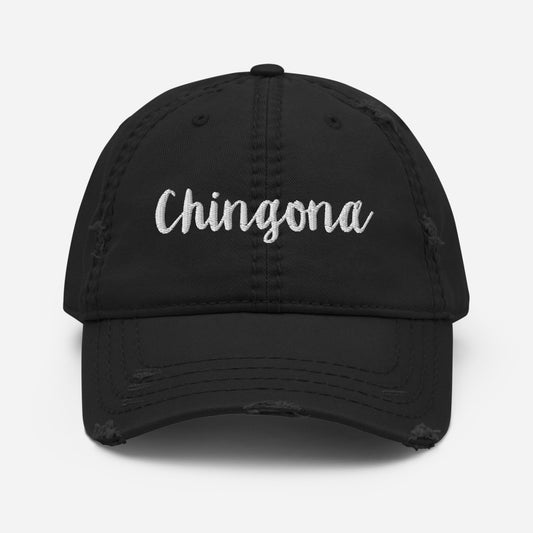 Distressed Chingona Hat