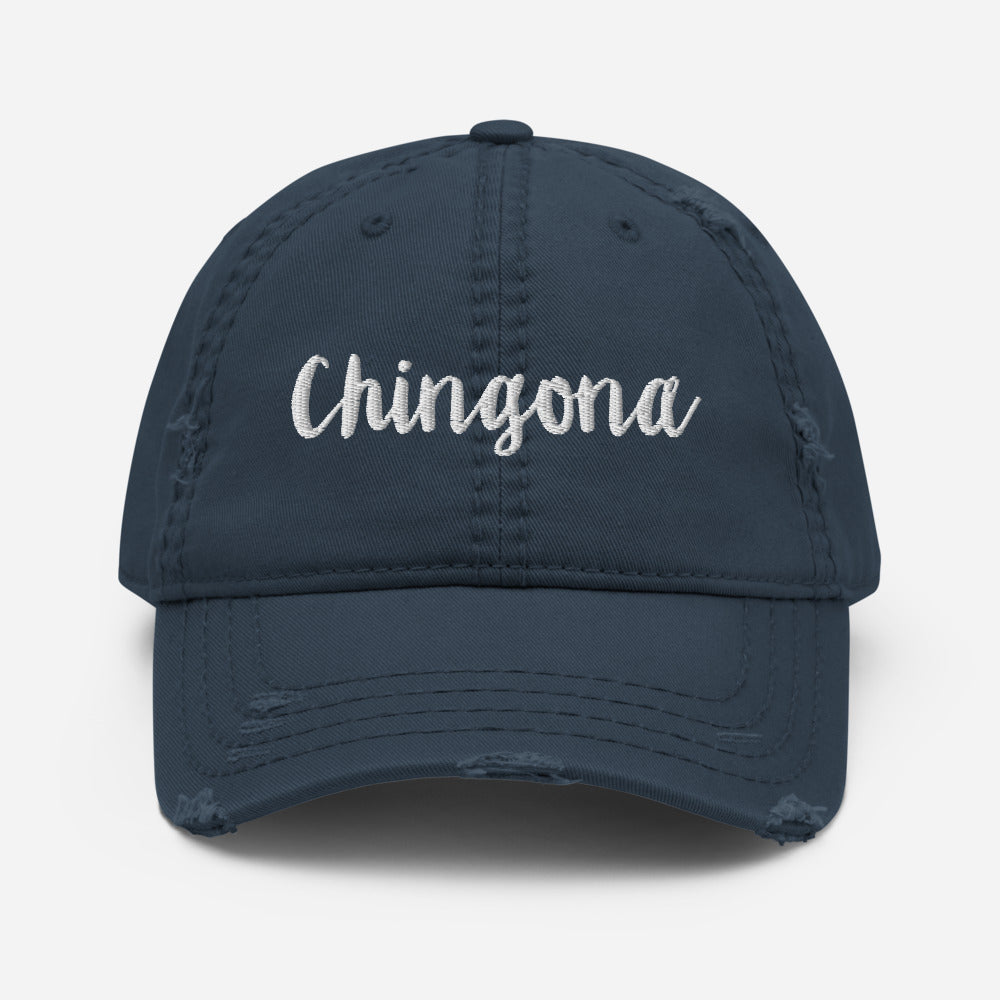 Distressed Chingona Hat